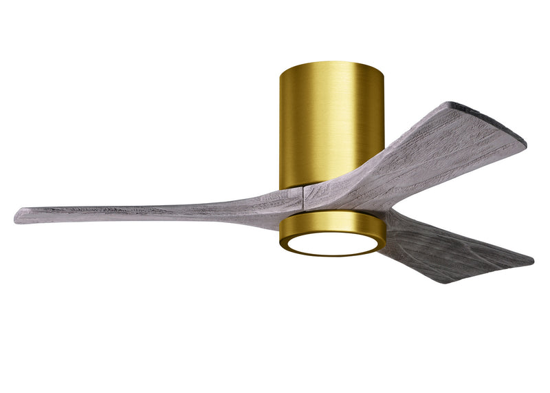 Matthews Fan Company Irene IR3HLK-BRBR-BW-42 42``Ceiling Fan, Brushed Brass Finish - LightingWellCo