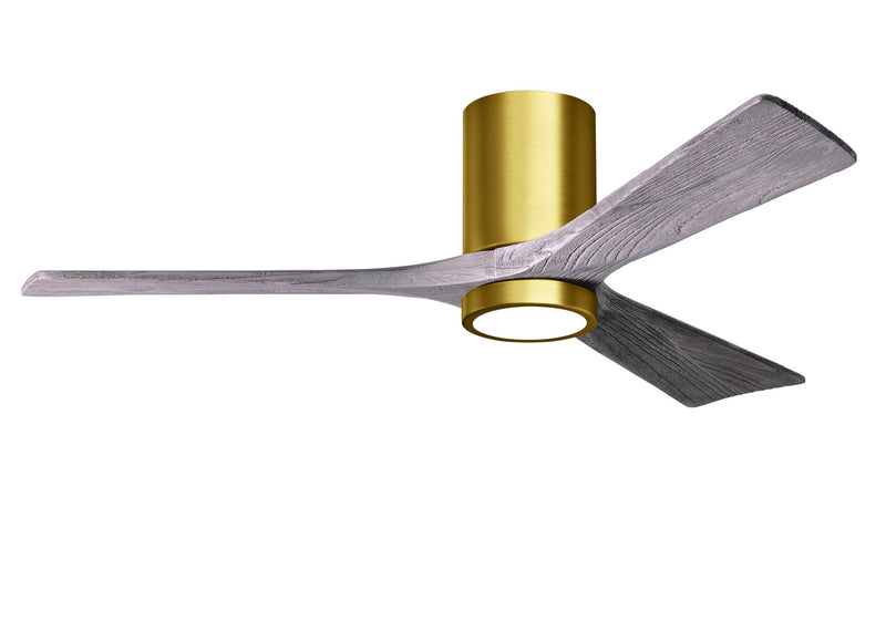 Matthews Fan Company Irene IR3HLK-BRBR-BW-52 52``Ceiling Fan, Brushed Brass Finish - LightingWellCo