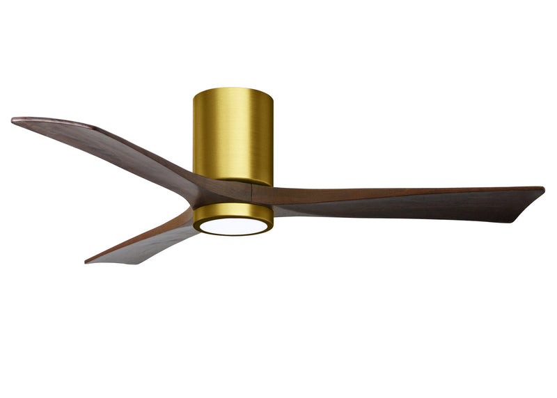 Matthews Fan Company Irene IR3HLK-BRBR-WA-52 52``Ceiling Fan, Brushed Brass Finish - LightingWellCo