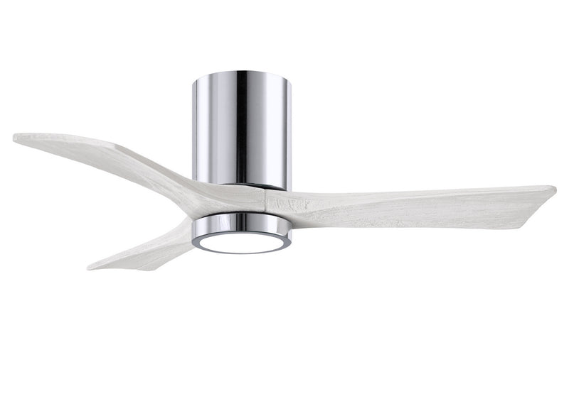 Matthews Fan Company Irene IR3HLK-CR-MWH-42 42``Ceiling Fan, Polished Chrome Finish - LightingWellCo