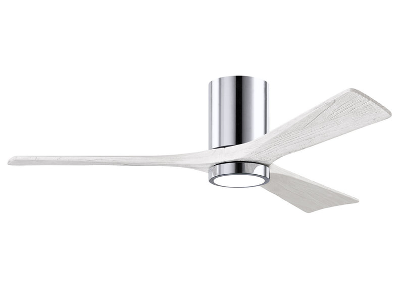 Matthews Fan Company Irene IR3HLK-CR-MWH-52 52``Ceiling Fan, Polished Chrome Finish - LightingWellCo