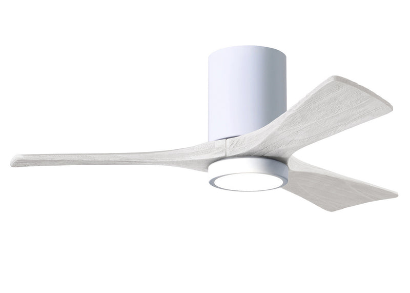 Matthews Fan Company Irene IR3HLK-WH-MWH-42 42``Ceiling Fan, Gloss White Finish - LightingWellCo