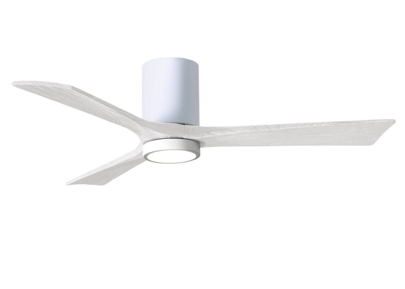 Matthews Fan Company Irene IR3HLK-WH-MWH-52 52``Ceiling Fan, Gloss White Finish - LightingWellCo