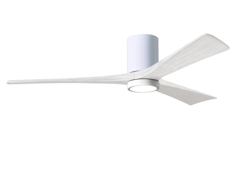 Matthews Fan Company Irene IR3HLK-WH-MWH-60 60``Ceiling Fan, Gloss White Finish - LightingWellCo