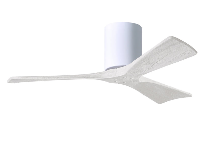 Matthews Fan Company Irene IR3H-WH-MWH-42 42``Ceiling Fan, Gloss White Finish - LightingWellCo