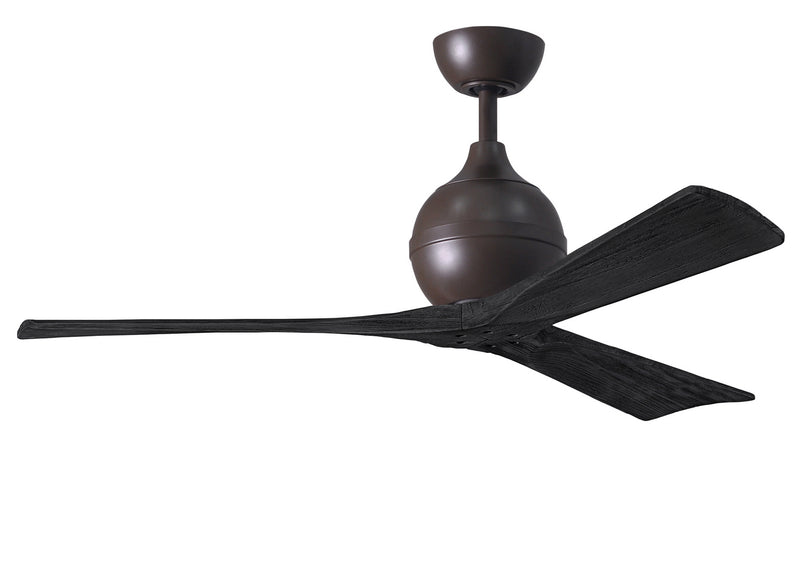 Matthews Fan Company Irene IR3-TB-BK-52 52``Ceiling Fan, Textured Bronze Finish - LightingWellCo