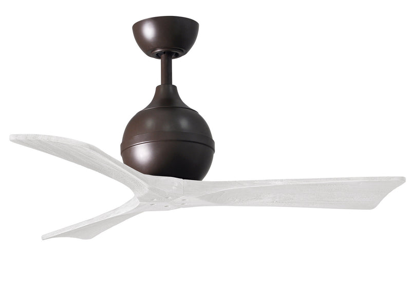 Matthews Fan Company Irene IR3-TB-MWH-42 42``Ceiling Fan, Textured Bronze Finish - LightingWellCo