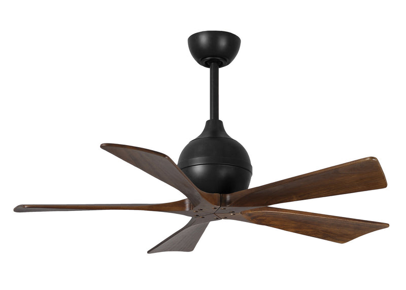 Matthews Fan Company Irene IR5-BK-WA-42 42``Ceiling Fan, Matte Black Finish - LightingWellCo