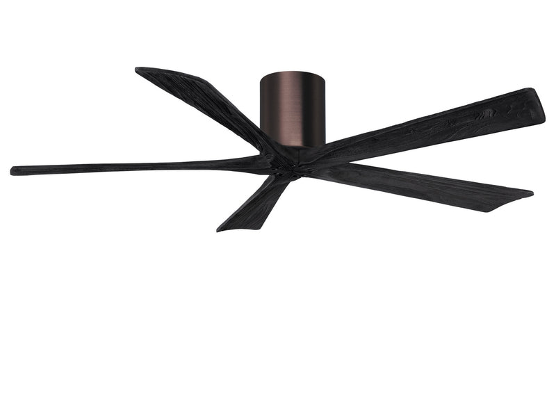 Matthews Fan Company Irene IR5H-BB-BK-60 60``Ceiling Fan, Brushed Bronze Finish - LightingWellCo