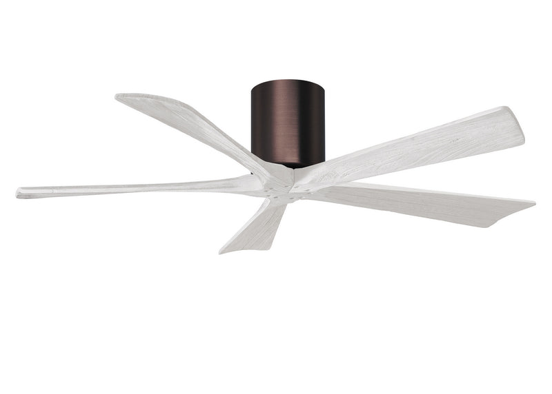 Matthews Fan Company Irene IR5H-BB-MWH-52 52``Ceiling Fan, Brushed Bronze Finish - LightingWellCo