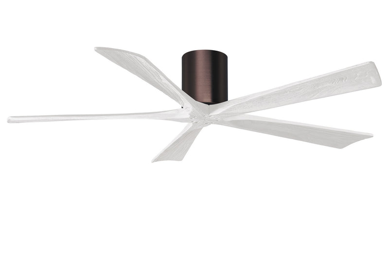 Matthews Fan Company Irene IR5H-BB-MWH-60 60``Ceiling Fan, Brushed Bronze Finish - LightingWellCo