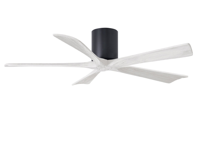 Matthews Fan Company Irene IR5H-BK-MWH-52 52``Ceiling Fan, Matte Black Finish - LightingWellCo