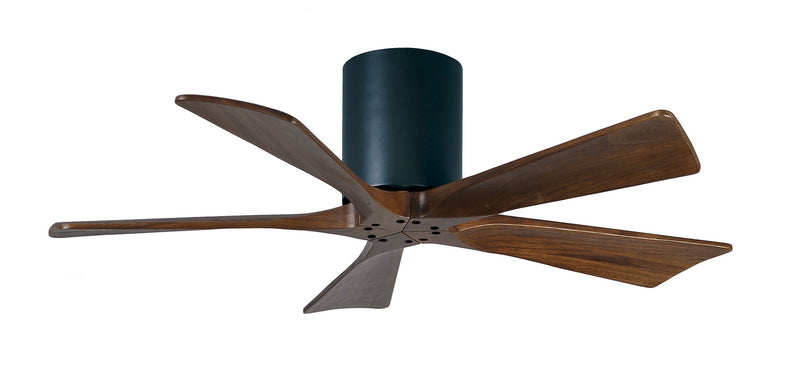 Matthews Fan Company Irene IR5H-BK-WA-42 42``Ceiling Fan, Matte Black Finish - LightingWellCo