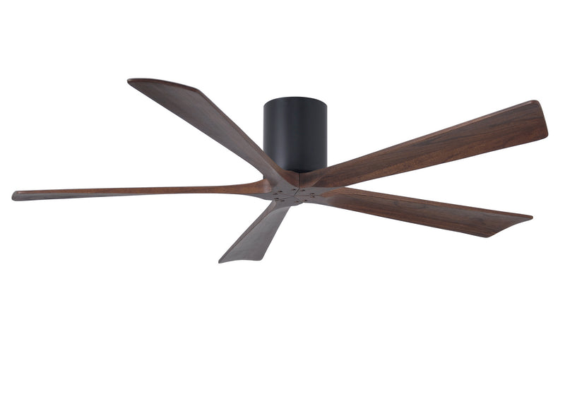 Matthews Fan Company Irene IR5H-BK-WA-60 60``Ceiling Fan, Matte Black Finish - LightingWellCo