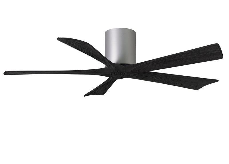 Matthews Fan Company Irene IR5H-BN-BK-52 52``Ceiling Fan, Brushed Nickel Finish - LightingWellCo