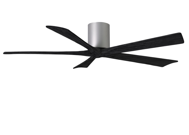 Matthews Fan Company Irene IR5H-BN-BK-60 60``Ceiling Fan, Brushed Nickel Finish - LightingWellCo