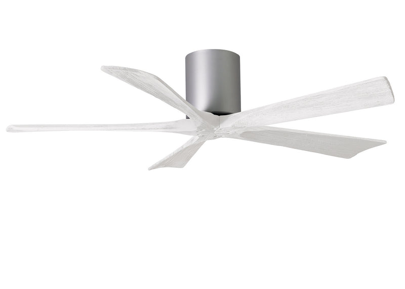 Matthews Fan Company Irene IR5H-BN-MWH-52 52``Ceiling Fan, Brushed Nickel Finish - LightingWellCo