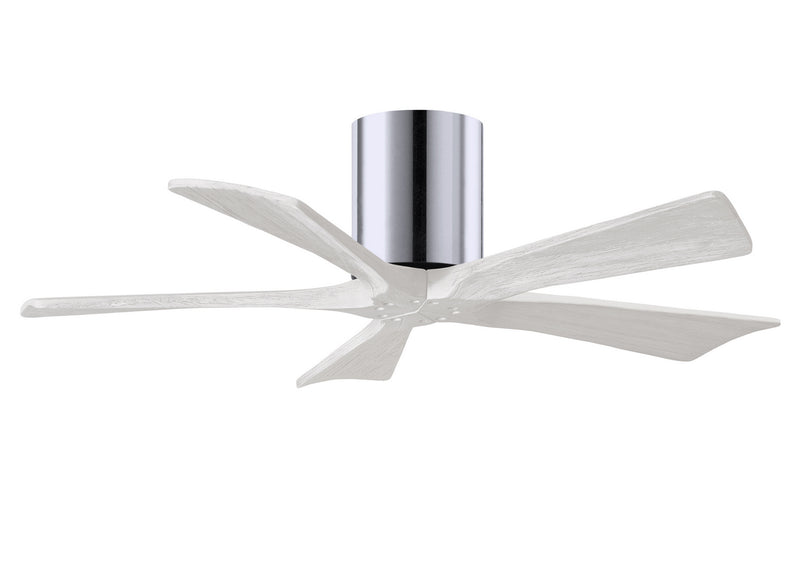 Matthews Fan Company Irene IR5H-CR-MWH-42 42``Ceiling Fan, Polished Chrome Finish - LightingWellCo