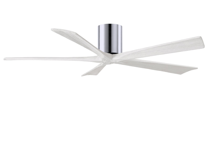 Matthews Fan Company Irene IR5H-CR-MWH-60 60``Ceiling Fan, Polished Chrome Finish - LightingWellCo