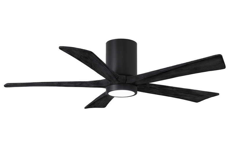 Matthews Fan Company Irene IR5HLK-BK-BK-52 52``Ceiling Fan, Matte Black Finish - LightingWellCo