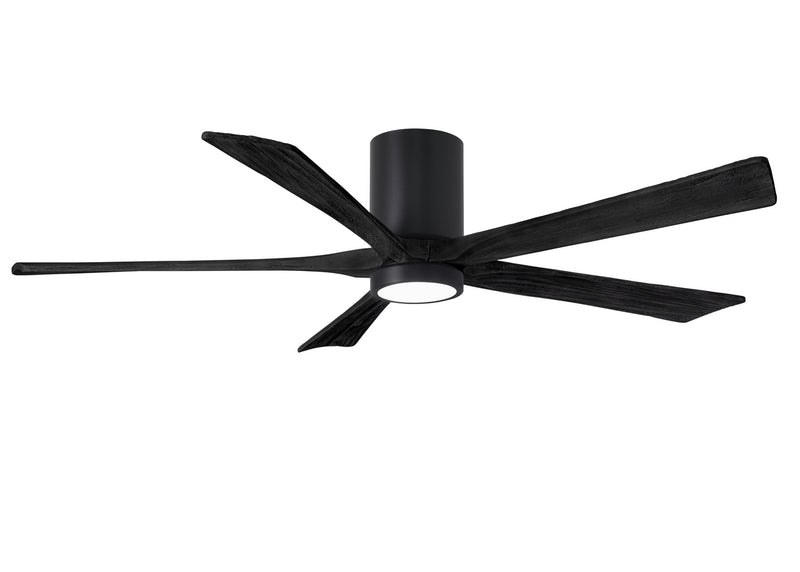 Matthews Fan Company Irene IR5HLK-BK-BK-60 60``Ceiling Fan, Matte Black Finish - LightingWellCo