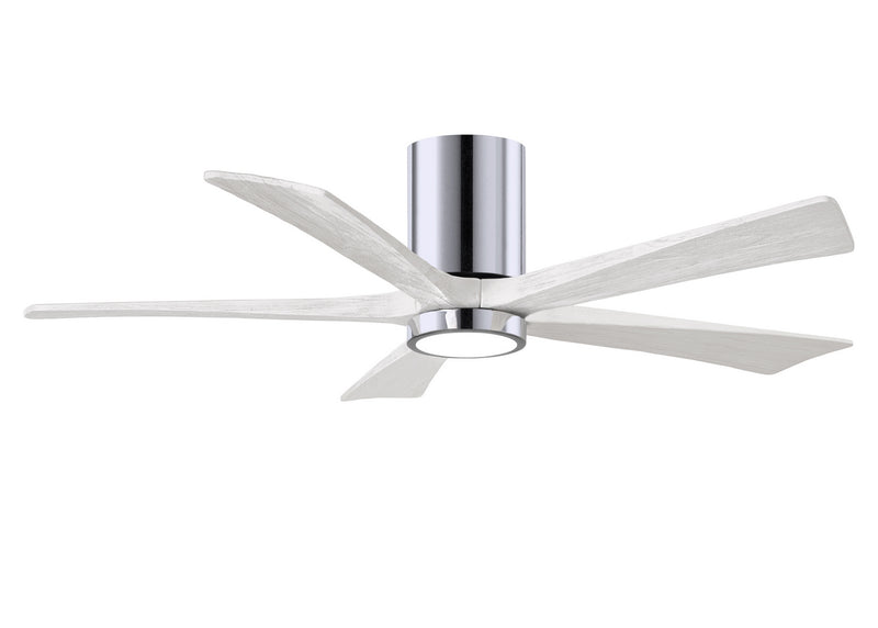 Matthews Fan Company Irene IR5HLK-CR-MWH-52 52``Ceiling Fan, Polished Chrome Finish - LightingWellCo