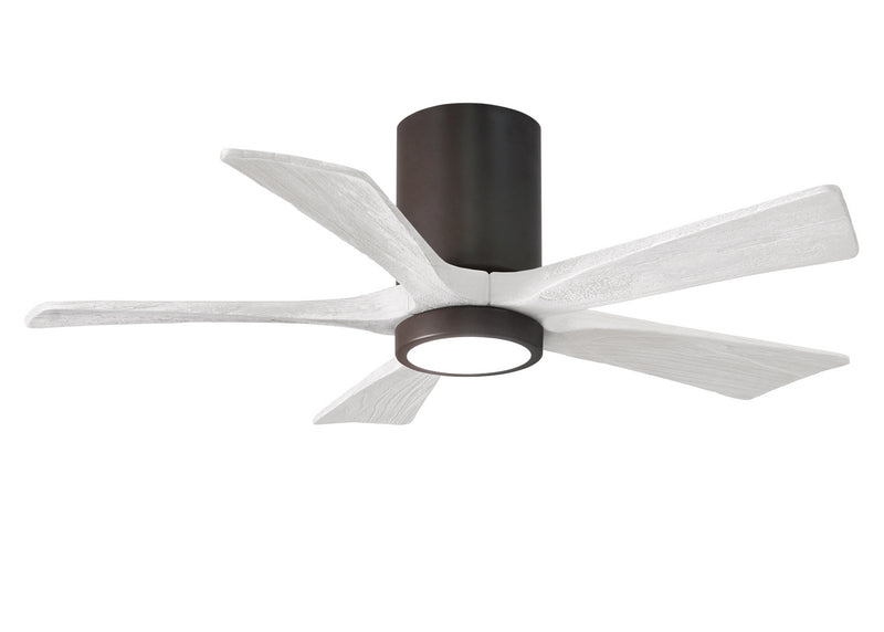 Matthews Fan Company Irene IR5HLK-TB-MWH-42 42``Ceiling Fan, Textured Bronze Finish - LightingWellCo