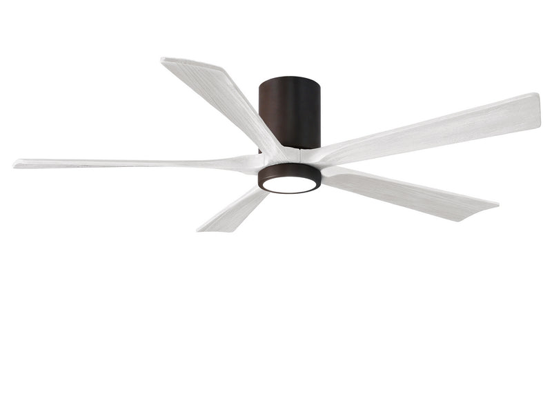 Matthews Fan Company Irene IR5HLK-TB-MWH-60 60``Ceiling Fan, Textured Bronze Finish - LightingWellCo