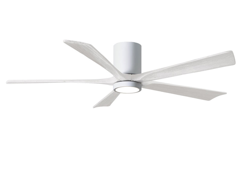 Matthews Fan Company Irene IR5HLK-WH-MWH-60 60``Ceiling Fan, Gloss White Finish - LightingWellCo