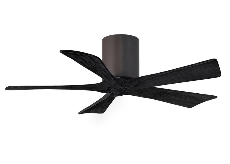 Matthews Fan Company Irene IR5H-TB-BK-42 42``Ceiling Fan, Textured Bronze Finish - LightingWellCo