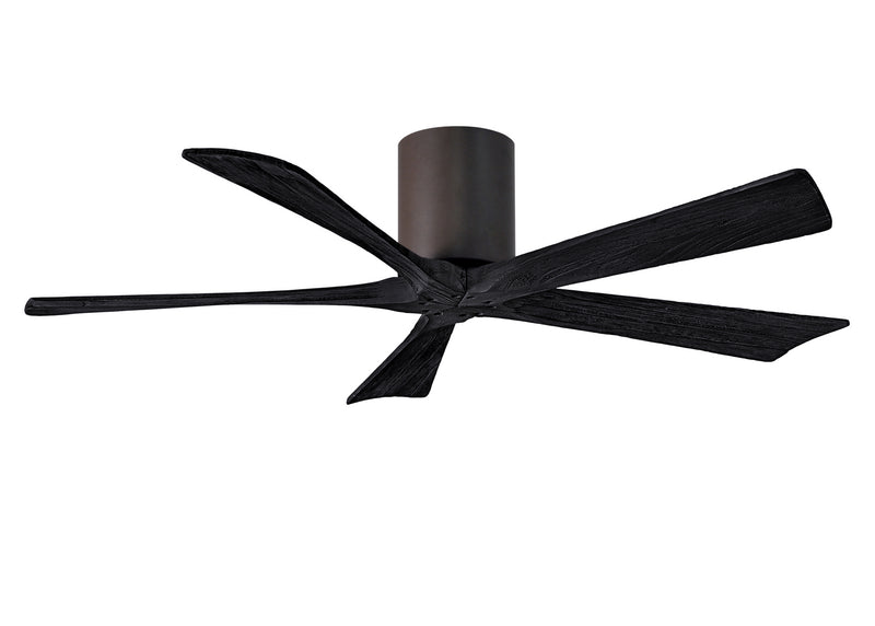 Matthews Fan Company Irene IR5H-TB-BK-52 52``Ceiling Fan, Textured Bronze Finish - LightingWellCo