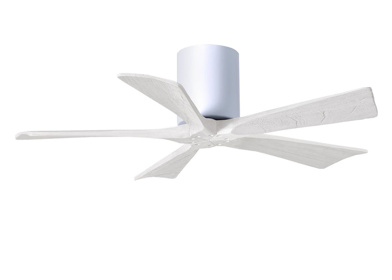 Matthews Fan Company Irene IR5H-WH-MWH-42 42``Ceiling Fan, Gloss White Finish - LightingWellCo