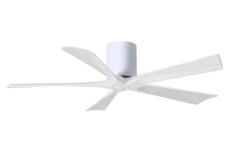 Matthews Fan Company Irene IR5H-WH-MWH-52 52``Ceiling Fan, Gloss White Finish - LightingWellCo