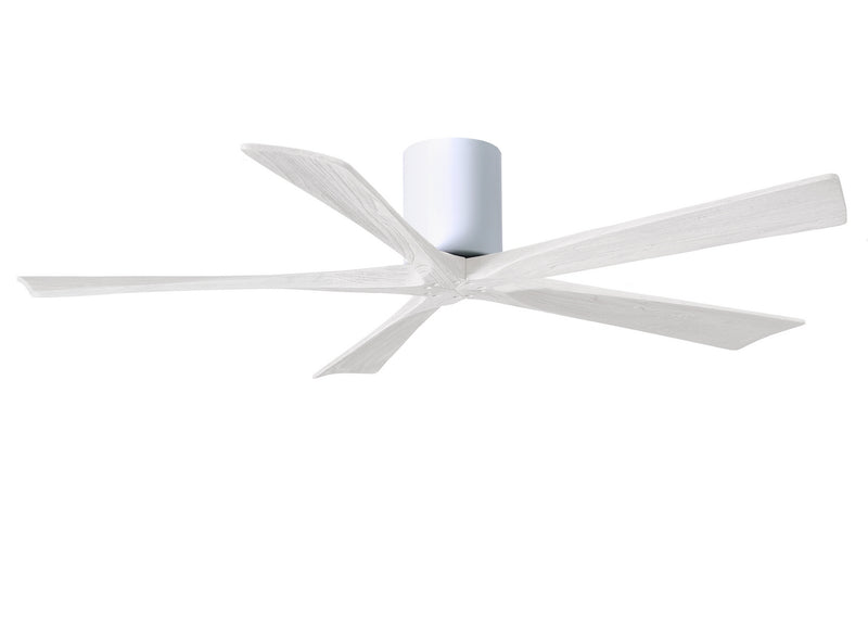 Matthews Fan Company Irene IR5H-WH-MWH-60 60``Ceiling Fan, Gloss White Finish - LightingWellCo