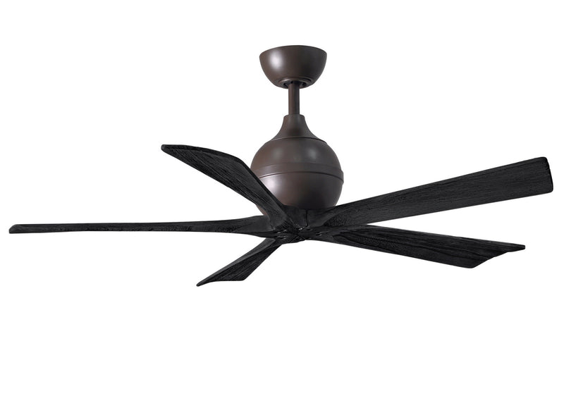 Matthews Fan Company Irene IR5-TB-BK-52 52``Ceiling Fan, Textured Bronze Finish - LightingWellCo