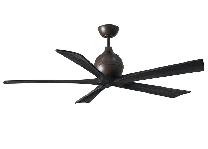 Matthews Fan Company Irene IR5-TB-BK-60 60``Ceiling Fan, Textured Bronze Finish - LightingWellCo