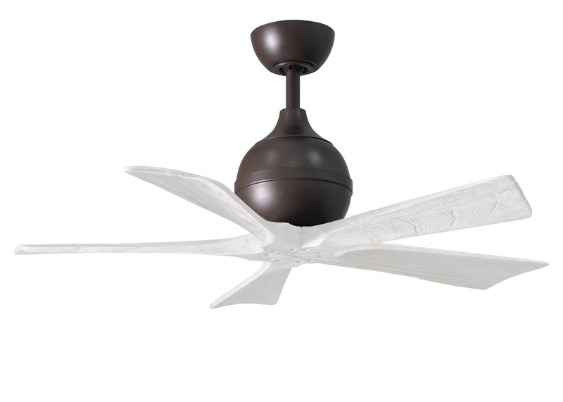 Matthews Fan Company Irene IR5-TB-MWH-42 42``Ceiling Fan, Textured Bronze Finish - LightingWellCo