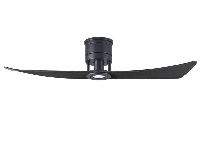 Matthews Fan Company Lindsay LW-BK-BK 52``Ceiling Fan, Matte Black Finish - LightingWellCo