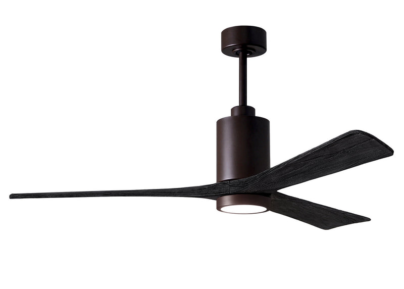 Matthews Fan Company Patricia PA3-TB-BK-60 60``Ceiling Fan, Textured Bronze Finish - LightingWellCo