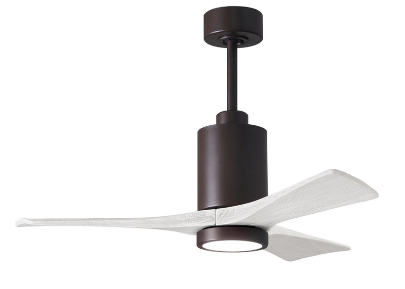 Matthews Fan Company Patricia PA3-TB-MWH-42 42``Ceiling Fan, Textured Bronze Finish - LightingWellCo