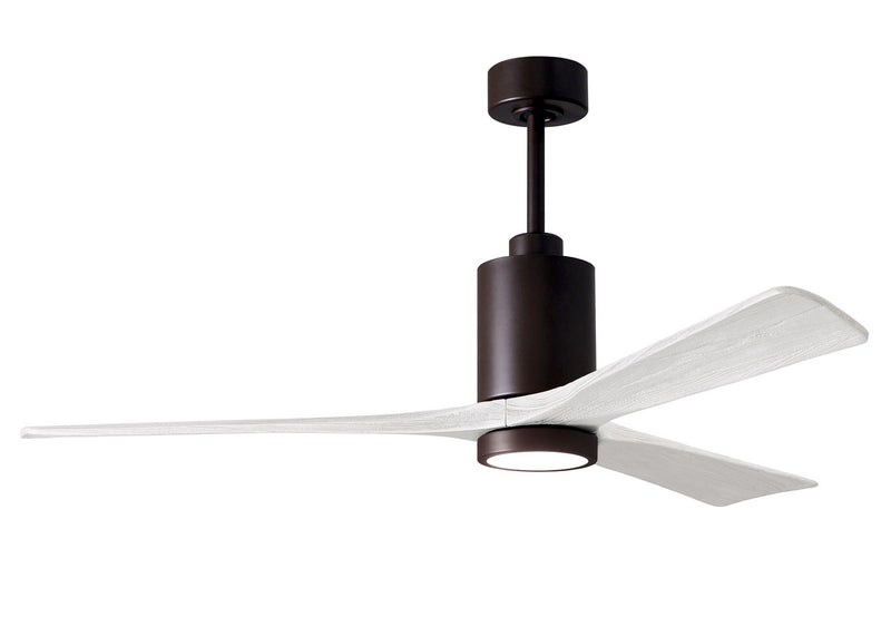 Matthews Fan Company Patricia PA3-TB-MWH-60 60``Ceiling Fan, Textured Bronze Finish - LightingWellCo