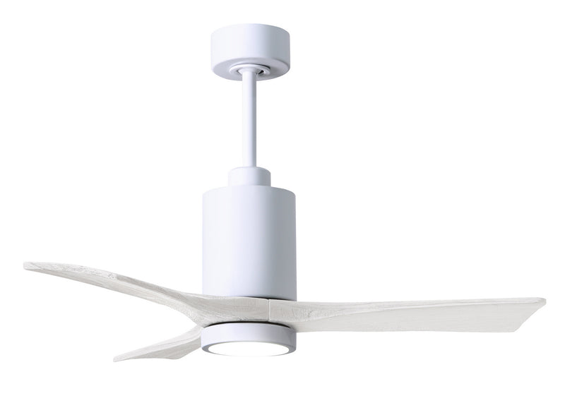 Matthews Fan Company Patricia PA3-WH-MWH-42 42``Ceiling Fan, Gloss White Finish - LightingWellCo