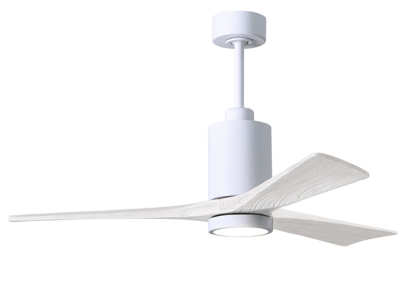 Matthews Fan Company Patricia PA3-WH-MWH-52 52``Ceiling Fan, Gloss White Finish - LightingWellCo