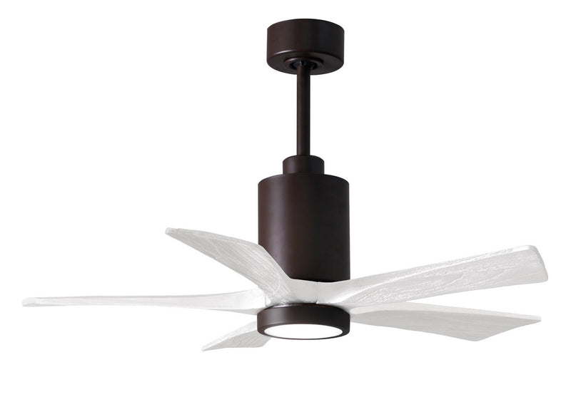 Matthews Fan Company Patricia PA5-TB-MWH-42 42``Ceiling Fan, Textured Bronze Finish - LightingWellCo