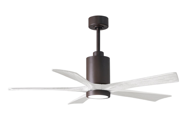 Matthews Fan Company Patricia PA5-TB-MWH-52 52``Ceiling Fan, Textured Bronze Finish - LightingWellCo