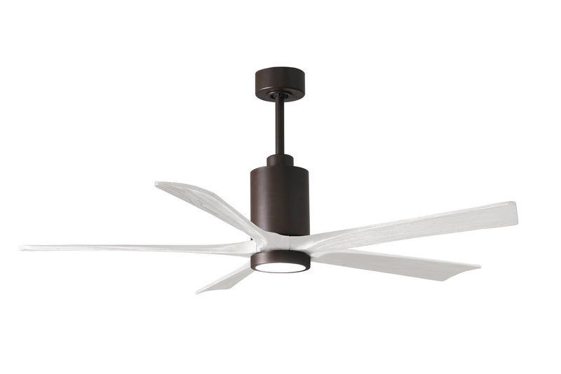 Matthews Fan Company Patricia PA5-TB-MWH-60 60``Ceiling Fan, Textured Bronze Finish - LightingWellCo