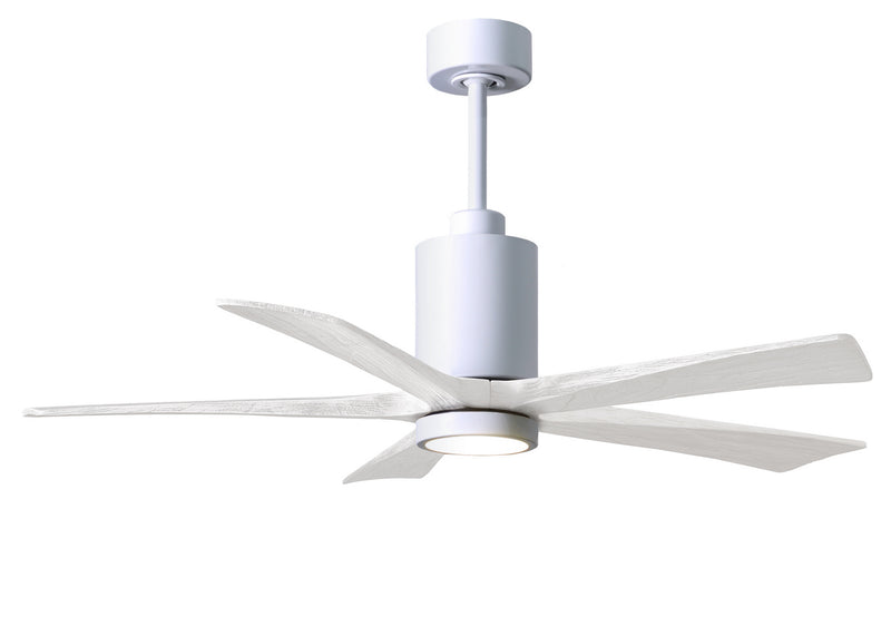 Matthews Fan Company Patricia PA5-WH-MWH-52 52``Ceiling Fan, Gloss White Finish - LightingWellCo