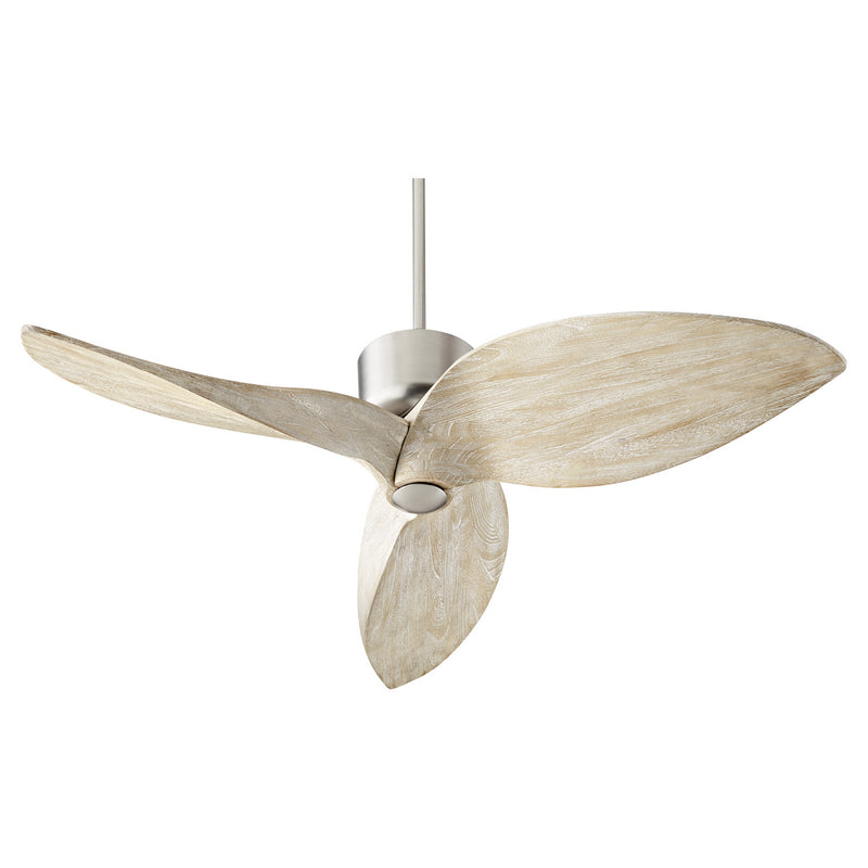 Quorum 31523-65 52``Ceiling Fan, Satin Nickel Finish - LightingWellCo