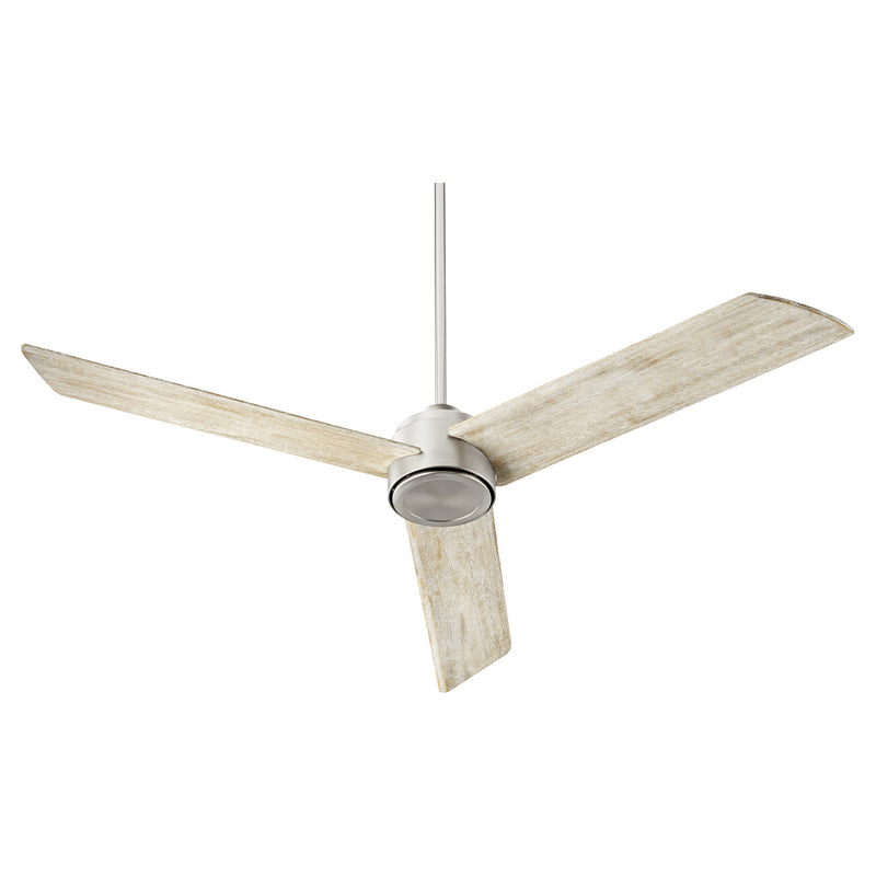 Quorum 35603-65 60``Ceiling Fan, Satin Nickel Finish - LightingWellCo