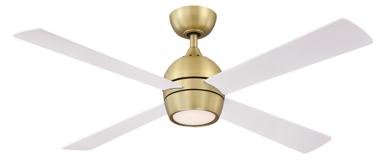 Fanimation FP7652BS 52``Ceiling Fan, Brushed Satin Brass Finish - LightingWellCo